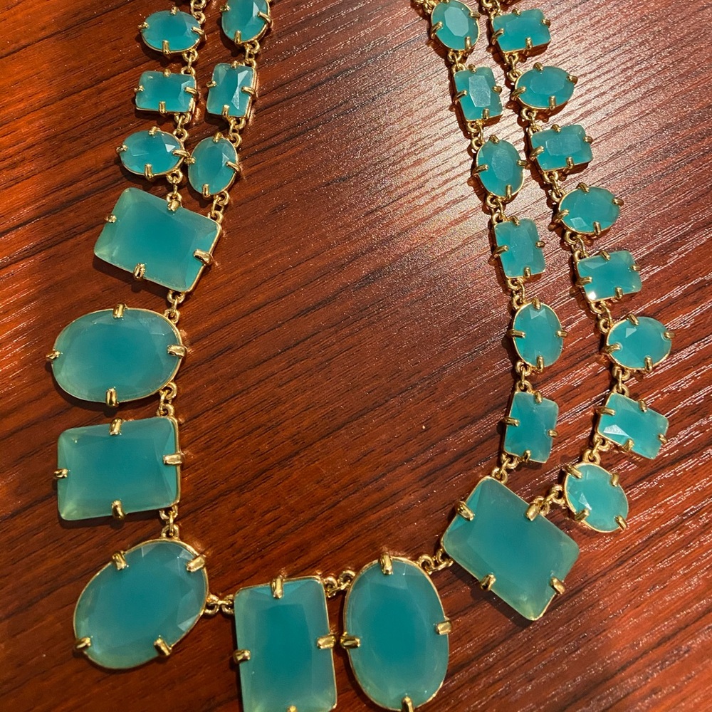 Kate Spade jewel necklace - turquoise